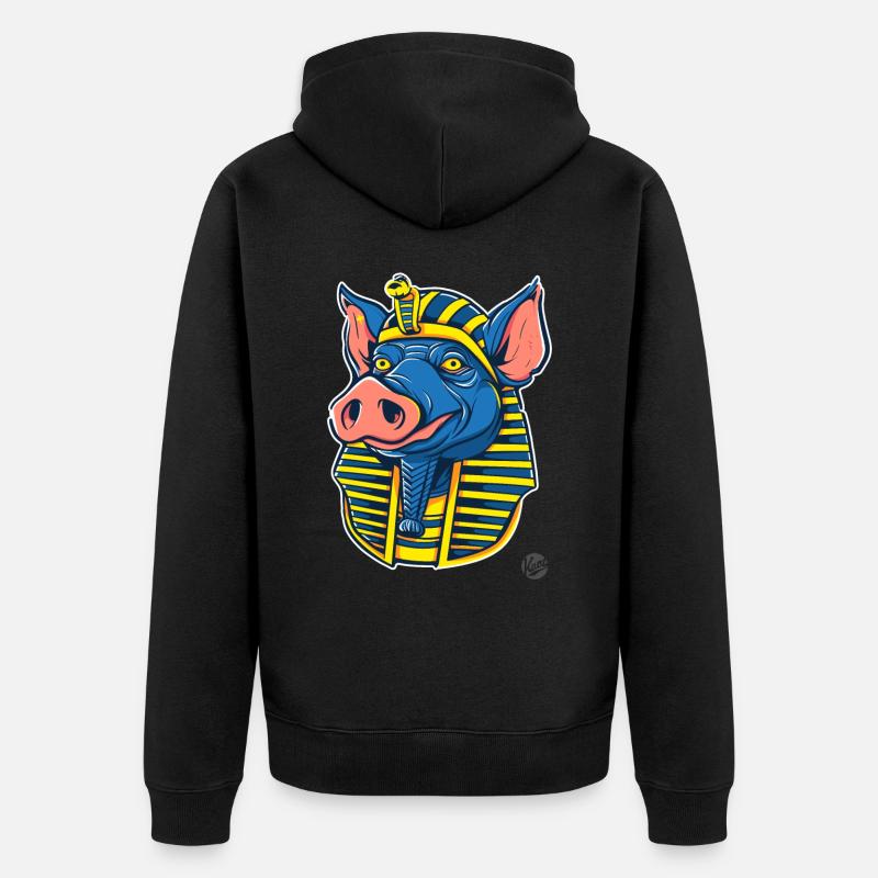Pharaon Cochon - Veste à capuche bio Premium Unisexe - noir