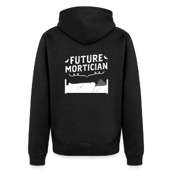 Futur entrepreneur de pompes funèbres - Veste à capuche bio Premium Unisexe - noir - Dos - Nico (187cm)