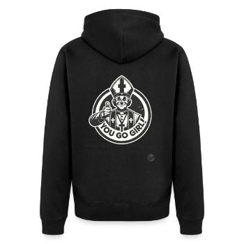 La foi est avec toi, tu peux le faire, ma fille ! - Veste à capuche bio Premium Unisexe - noir - Dos - Nico (187cm)