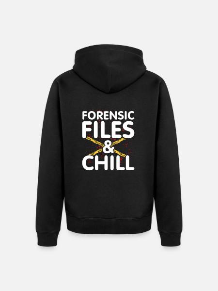 Forensic files - Unisex Premium Organic Zip Hoodie - black