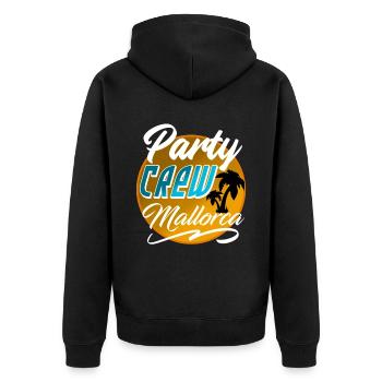 Party Crew Mallorca - Veste à capuche bio Premium Unisexe - noir - Dos - Nico (187cm)