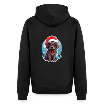 Chien - Veste à capuche bio Premium Unisexe - noir - Dos - Nico (187cm)