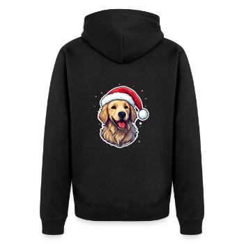 Chien Golden Retriever - Veste à capuche bio Premium Unisexe - noir - Dos - Nico (187cm)