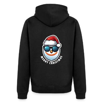 Bonhomme de neige Joyeux Noël - Veste à capuche bio Premium Unisexe - noir - Dos - Nico (187cm)
