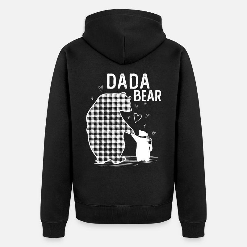 Ours Dada - Veste à capuche bio Premium Unisexe - noir