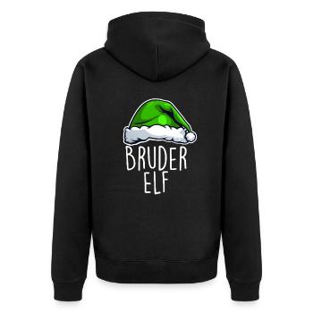 Frère Elfe - Veste à capuche bio Premium Unisexe - noir - Dos - Nico (187cm)