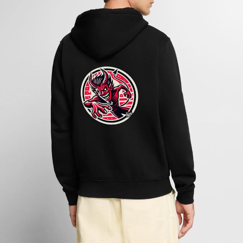 Agile Evil Devilish Devil Devil Devil Unisex Premium Organic Zip Hoodie