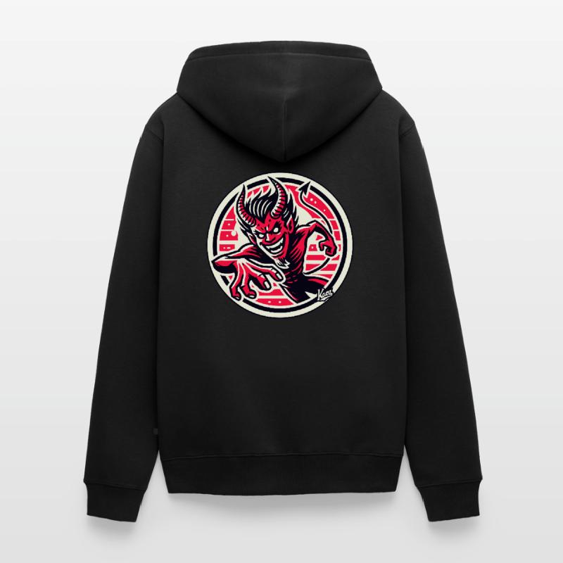 Agile Evil Devilish Devil Devil Devil Unisex Premium Organic Zip Hoodie