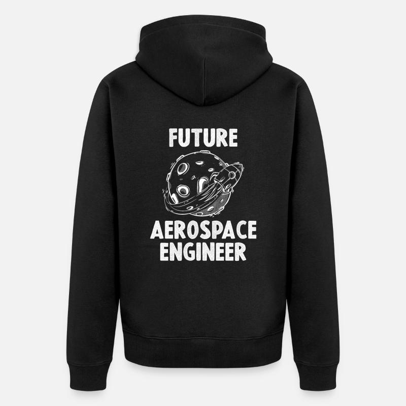 Futur ingénieur aérospatial - Veste à capuche bio Premium Unisexe - noir