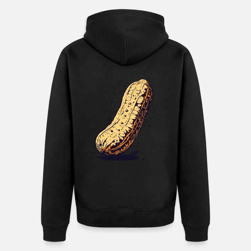 Grosse cacahuète - Veste à capuche bio Premium Unisexe - noir