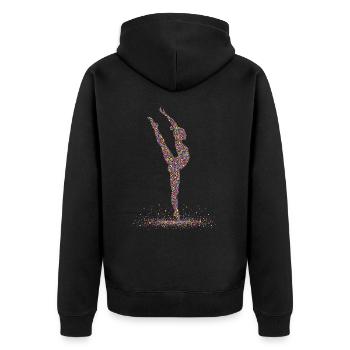 Gymnastique Gymnastique Gymnaste Acrobatie - Veste à capuche bio Premium Unisexe - noir - Dos - Nico (187cm)