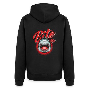 Me Shark Graphique - Veste à capuche bio Premium Unisexe - noir - Dos - Nico (187cm)