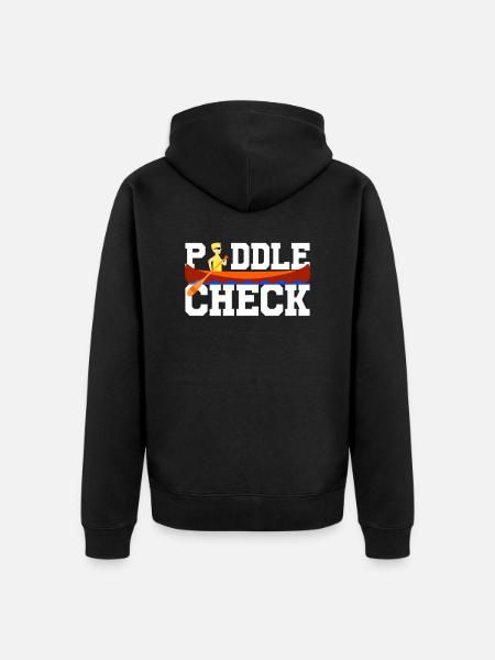 Paddle check - Unisex Premium Organic Zip Hoodie - black