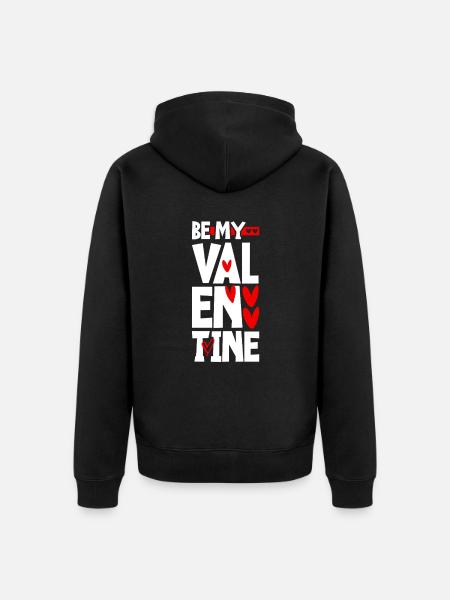 Sois mon Valentin - Veste à capuche bio Premium Unisexe - noir