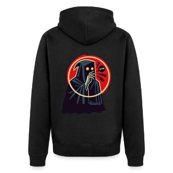 Magicien mystérieux – Dark Wizardry - Veste à capuche bio Premium Unisexe - noir - Dos - Nico (187cm)