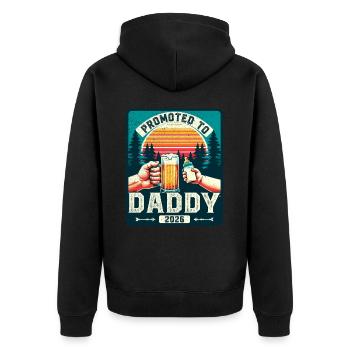 Dad-to-be loading Future Dad 2026 - Unisex Premium Organic Zip Hoodie - black - Back - Nico (187cm)