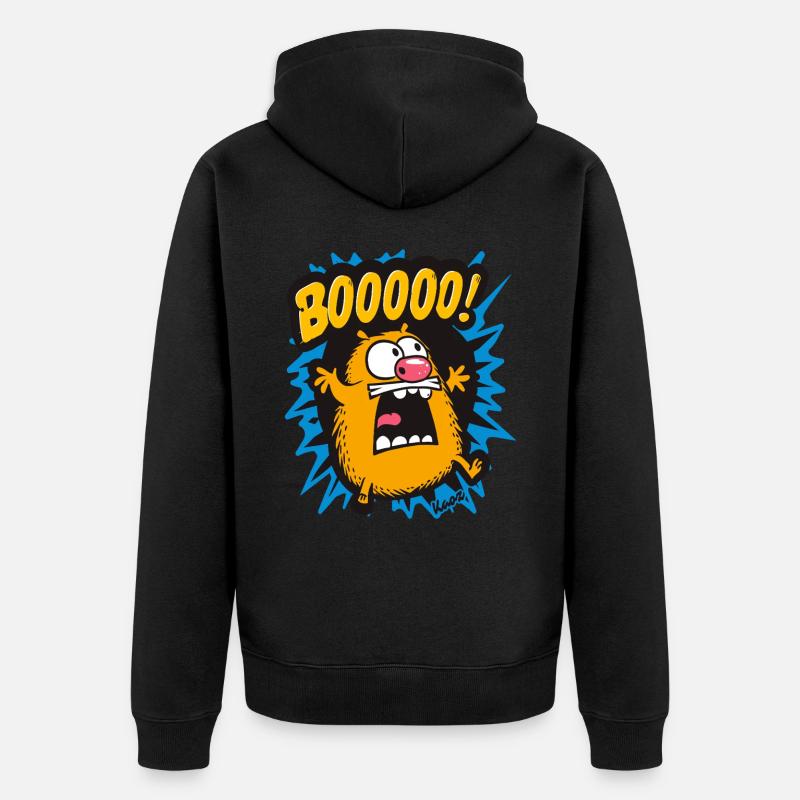 Drôle de hamster boo - Veste à capuche bio Premium Unisexe - noir