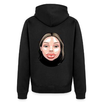 D’une beauté troublante en plastique - Veste à capuche bio Premium Unisexe - noir - Dos - Nico (187cm)