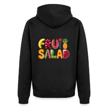 Un plaisir fruité avec des vitamines pour tous les jours - Veste à capuche bio Premium Unisexe - noir - Dos - Nico (187cm)