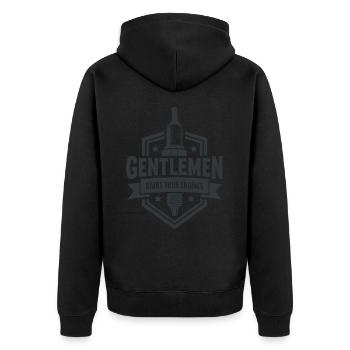 Messieurs, démarrez vos moteurs Sport automobile - Veste à capuche bio Premium Unisexe - noir - Dos - Nico (187cm)