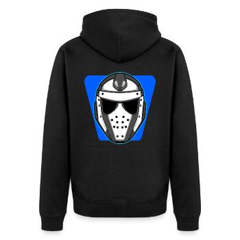 Masque de hockey sur glace - Veste à capuche bio Premium Unisexe - noir - Dos - Nico (187cm)