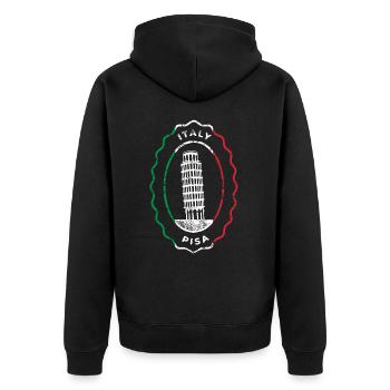 Italie Pise Italie La tour penchée de Pise Rome - Veste à capuche bio Premium Unisexe - noir - Dos - Nico (187cm)