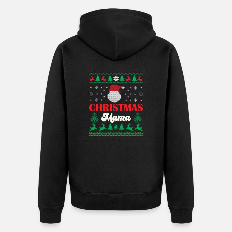 Merry Christmas Mama - Veste à capuche bio Premium Unisexe - noir