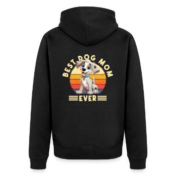 Hund Meilleur chien maman de tous les temps Beste Hunde Mama Mutter - Veste à capuche bio Premium Unisexe - noir - Dos - Nico (187cm)