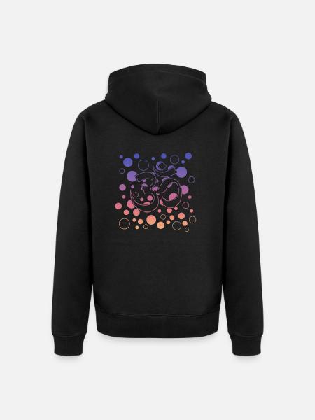 Yoga Namaste - Unisex Premium Bio Zip Hoodie - Schwarz
