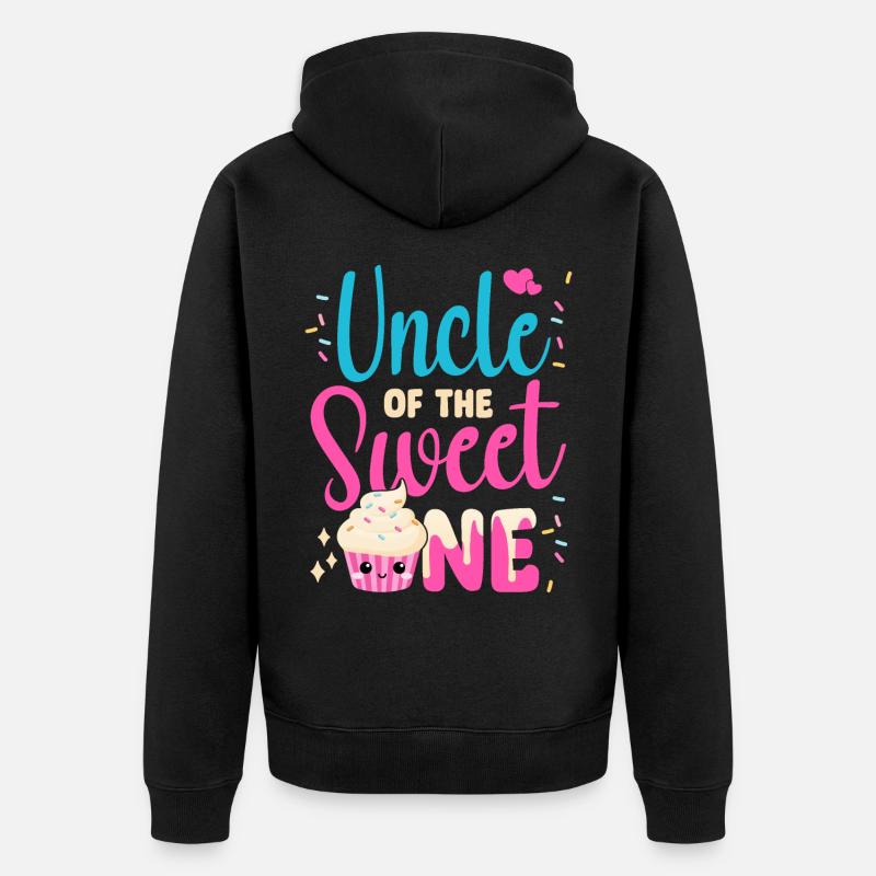 Oncle du Doux - Veste à capuche bio Premium Unisexe - noir