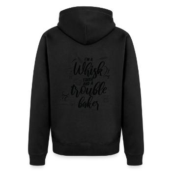 I'm a whisk wielder and a - Unisex Premium Organic Zip Hoodie - black - Back - Nico (187cm)