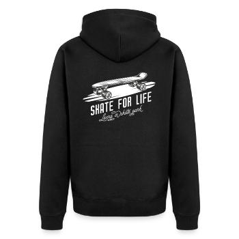 Skateboard Skate For Life Skateboarder - Veste à capuche bio Premium Unisexe - noir - Dos - Nico (187cm)