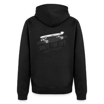 Skateboard Skate For Life Skateboarder - Veste à capuche bio Premium Unisexe - noir - Dos - Nico (187cm)