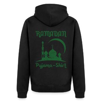 Cadeau de sommeil en pyjama du Ramadan - Veste à capuche bio Premium Unisexe - noir - Dos - Nico (187cm)