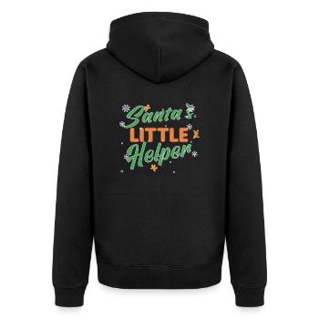 Christmas Baking Cookies Cookie Cookie Merry - Unisex Premium Organic Zip Hoodie - black - Back - Nico (187cm)