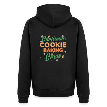 Christmas Baking Cookies Cookie Cookie Merry - Unisex Premium Organic Zip Hoodie - black - Back - Nico (187cm)