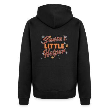 Christmas Baking Cookies Cookie Cookie Merry - Unisex Premium Organic Zip Hoodie - black - Back - Nico (187cm)