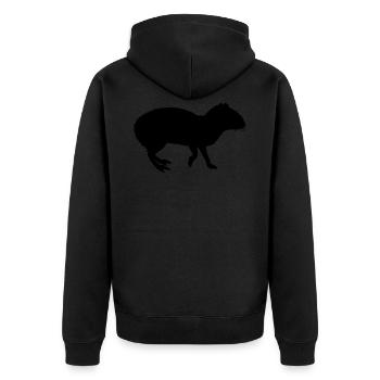 Agouti Aguti Acouchis Rongeurs cadeau - Veste à capuche bio Premium Unisexe - noir - Dos - Nico (187cm)