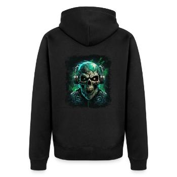 Heavy Metal Zombie - Veste à capuche bio Premium Unisexe - noir - Dos - Nico (187cm)