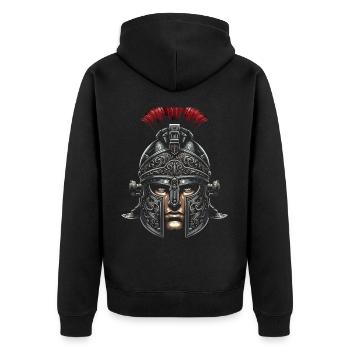Légionnaires romains Rome antique Empire romain - Veste à capuche bio Premium Unisexe - noir - Dos - Nico (187cm)