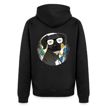 Îles Vierges américaines - Veste à capuche bio Premium Unisexe - noir - Dos - Nico (187cm)