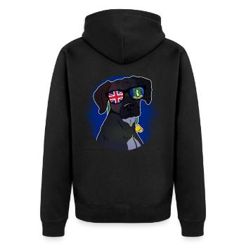 Îles Vierges britanniques - Veste à capuche bio Premium Unisexe - noir - Dos - Nico (187cm)