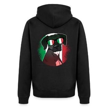 Italie - Veste à capuche bio Premium Unisexe - noir - Dos - Nico (187cm)