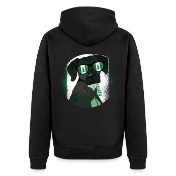 Île Norfolk - Veste à capuche bio Premium Unisexe - noir - Dos - Nico (187cm)