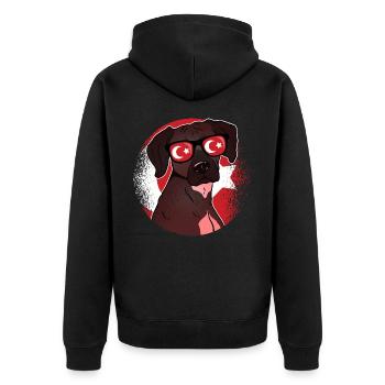 Empire ottoman - Veste à capuche bio Premium Unisexe - noir - Dos - Nico (187cm)