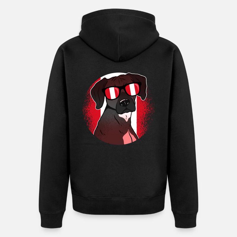 Pérou - Veste à capuche bio Premium Unisexe - noir
