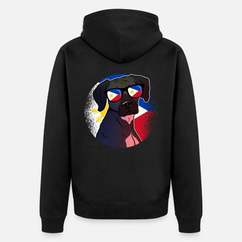 Philippines - Veste à capuche bio Premium Unisexe - noir