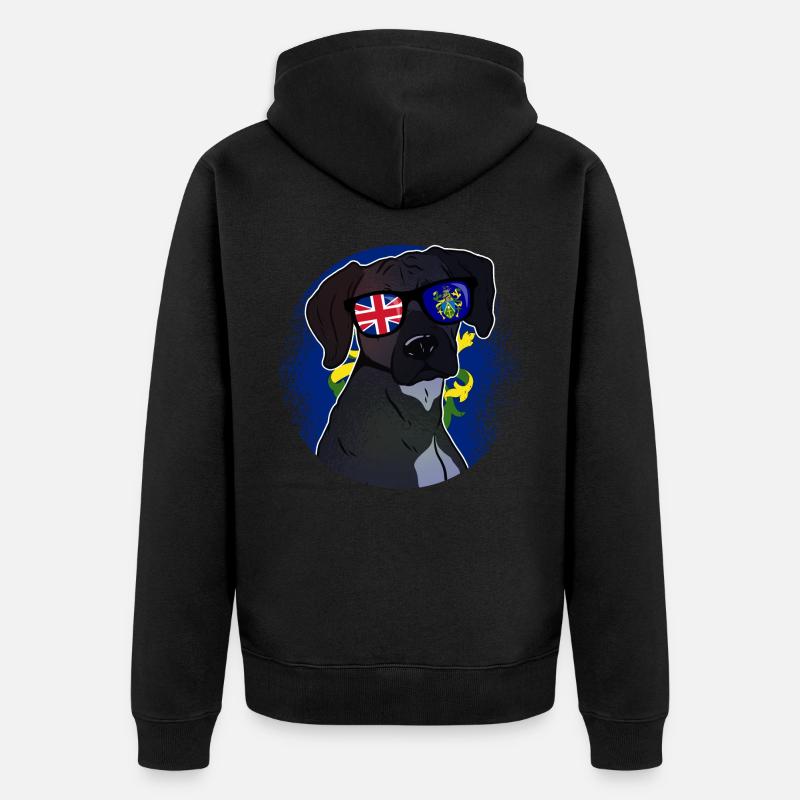 Pitcairn (Îles) - Veste à capuche bio Premium Unisexe - noir