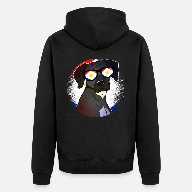 Saba - Unisex Premium Bio Zip Hoodie - Schwarz