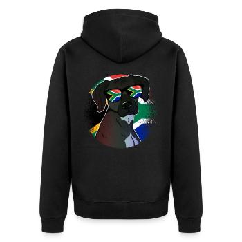 Afrique du Sud - Veste à capuche bio Premium Unisexe - noir - Dos - Nico (187cm)